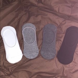 4 pairs of cotton shoe liners